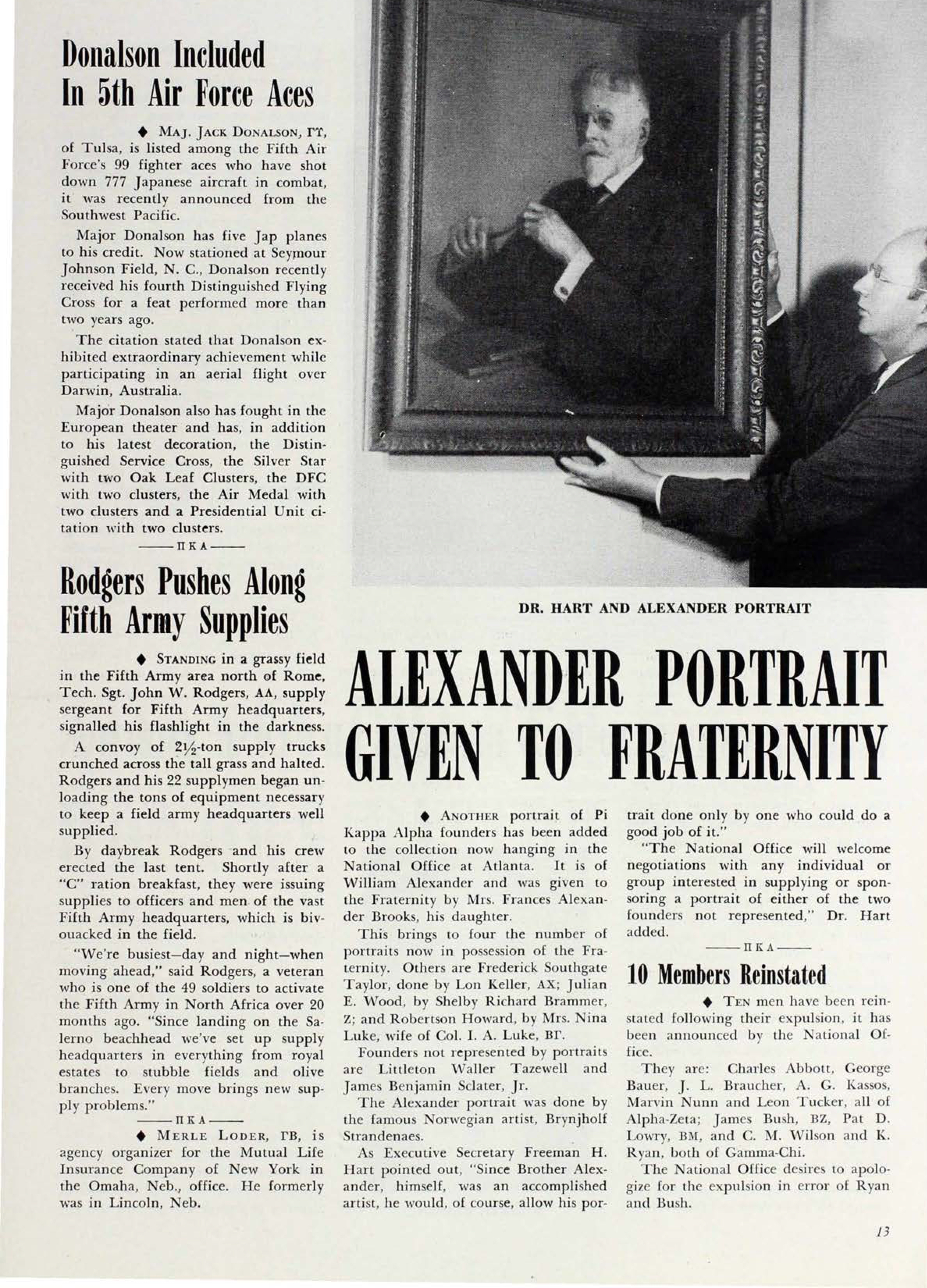 10 Members Reinstated